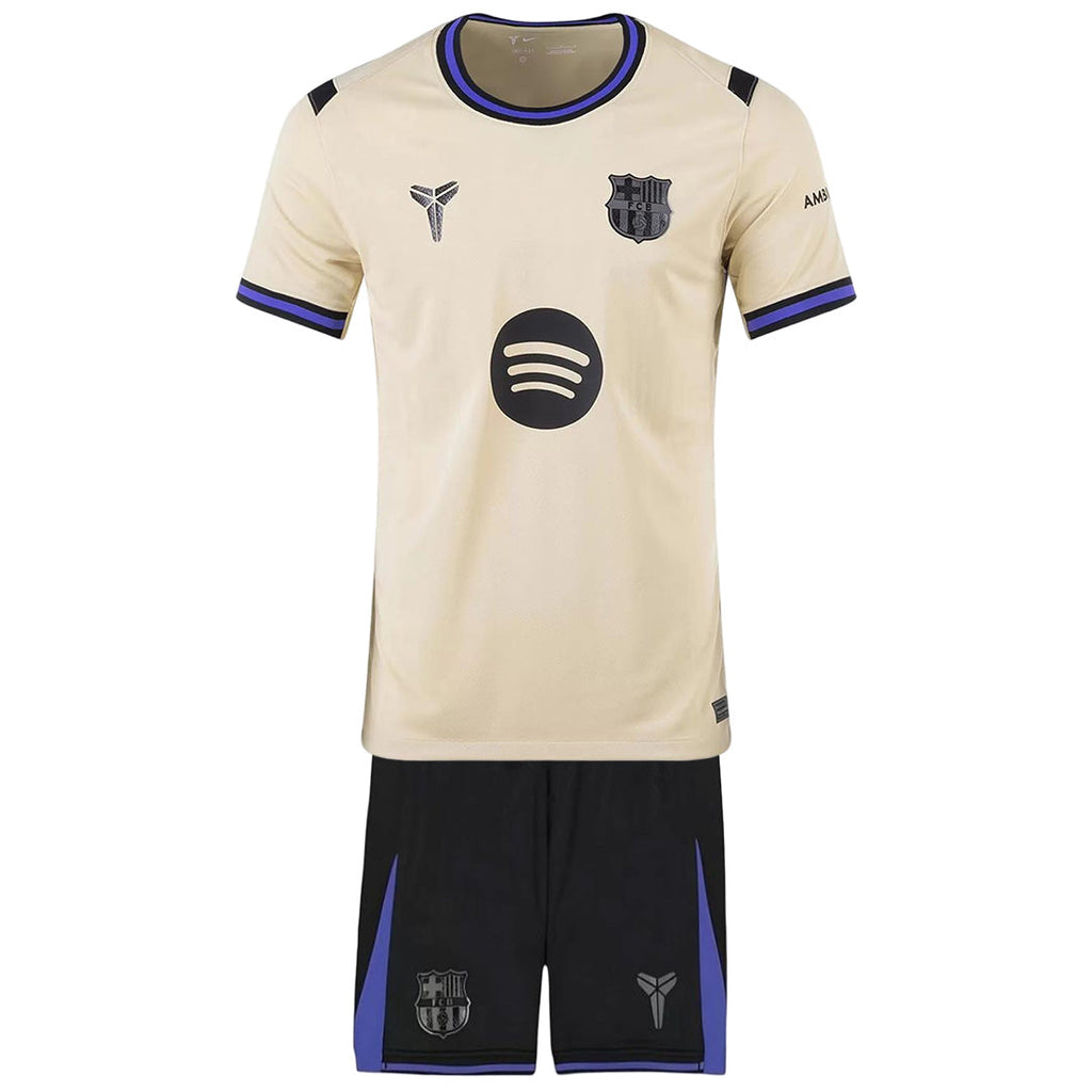 Barcelone Extérieur Maillot Kit 2025/26 Enfant Jaune