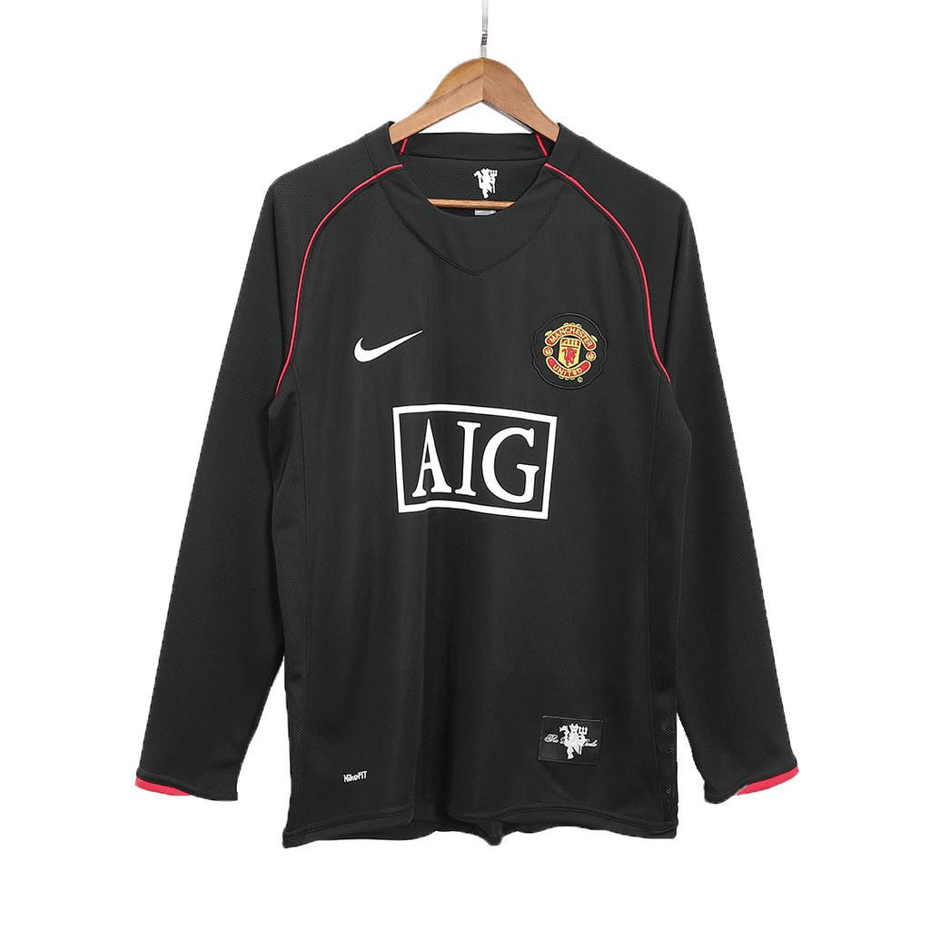 Retro Manchester United Extérieur Maillot Manches Longues 2007/08