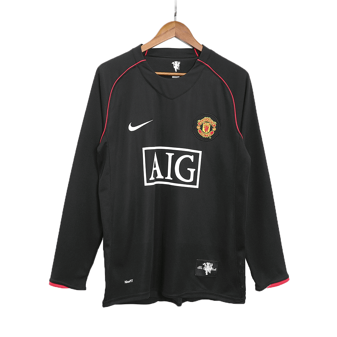 Retro Manchester United Extérieur Maillot Manches Longues 2007/08