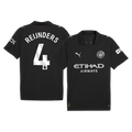 REIJNDERS #4 Manchester City Extérieur Maillot 2025/26 Noir