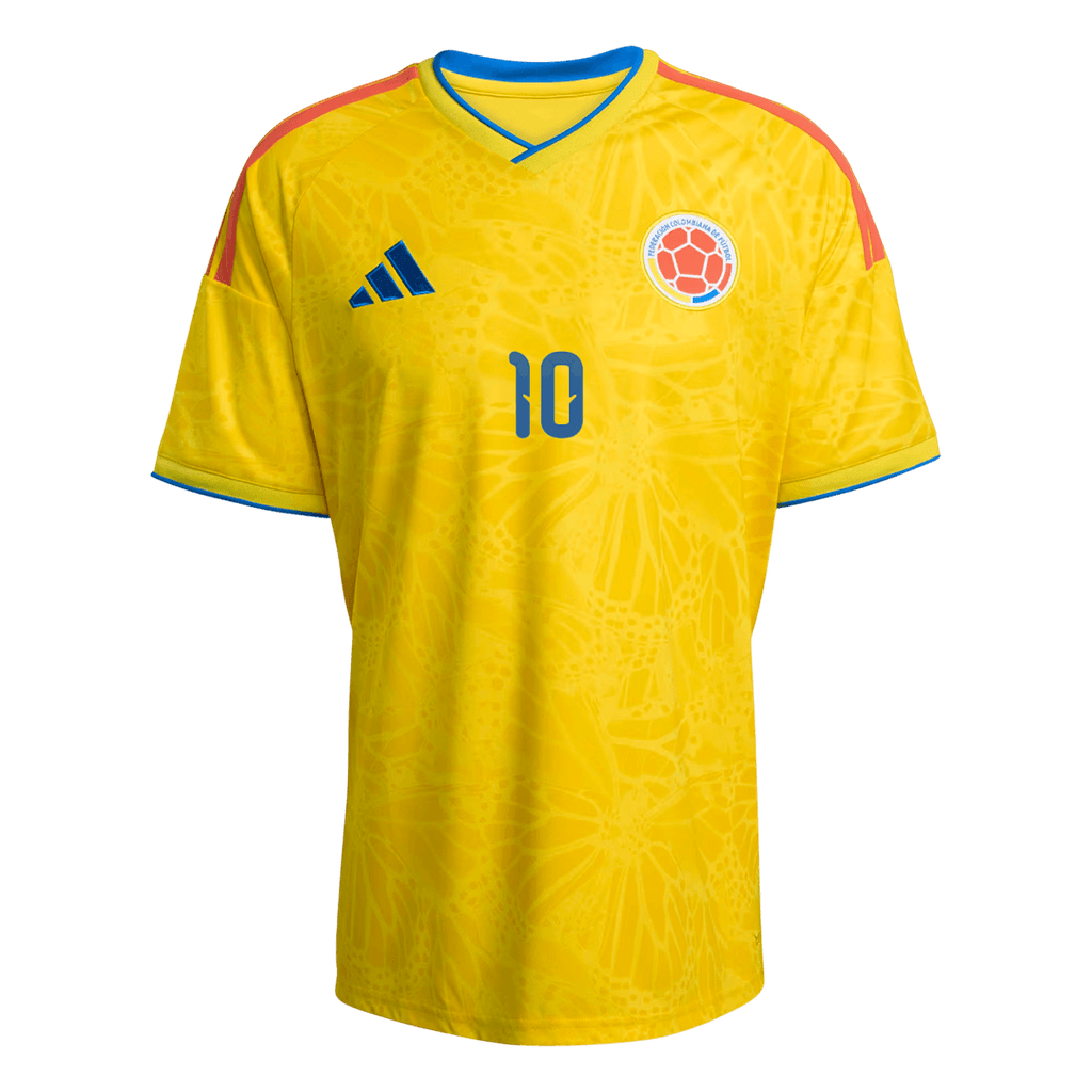 JAMES #10 Colombie Domicile Maillot Coupe du Monde 2026 Jaune