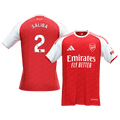 SALIBA #2 Arsenal Domicile Maillot 2025/26 Rouge - Super