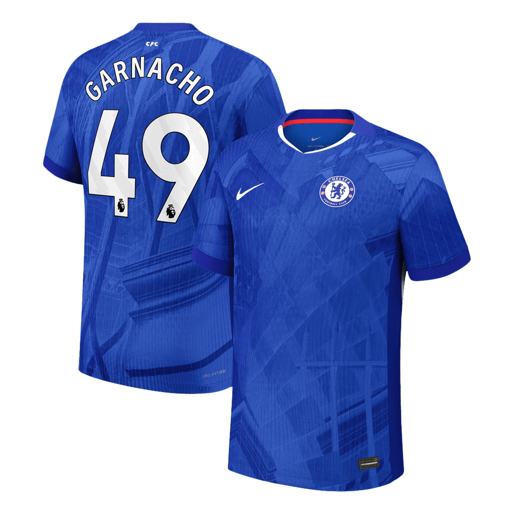 GARNACHO #49 Chelsea Domicile Maillot 2025/26 Bleu Authentique