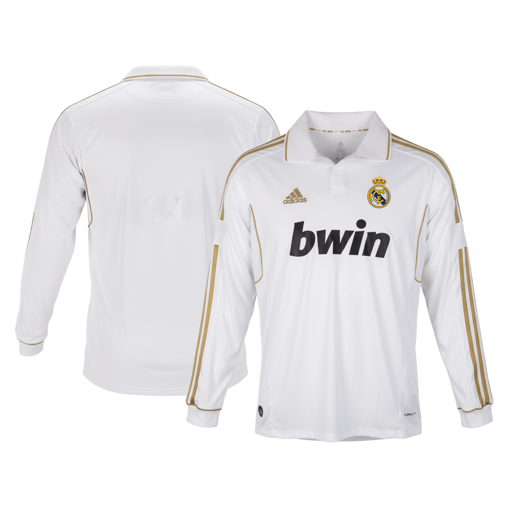 Retro Real Madrid Domicile Maillot Manches Longues 2011/12 Blanc