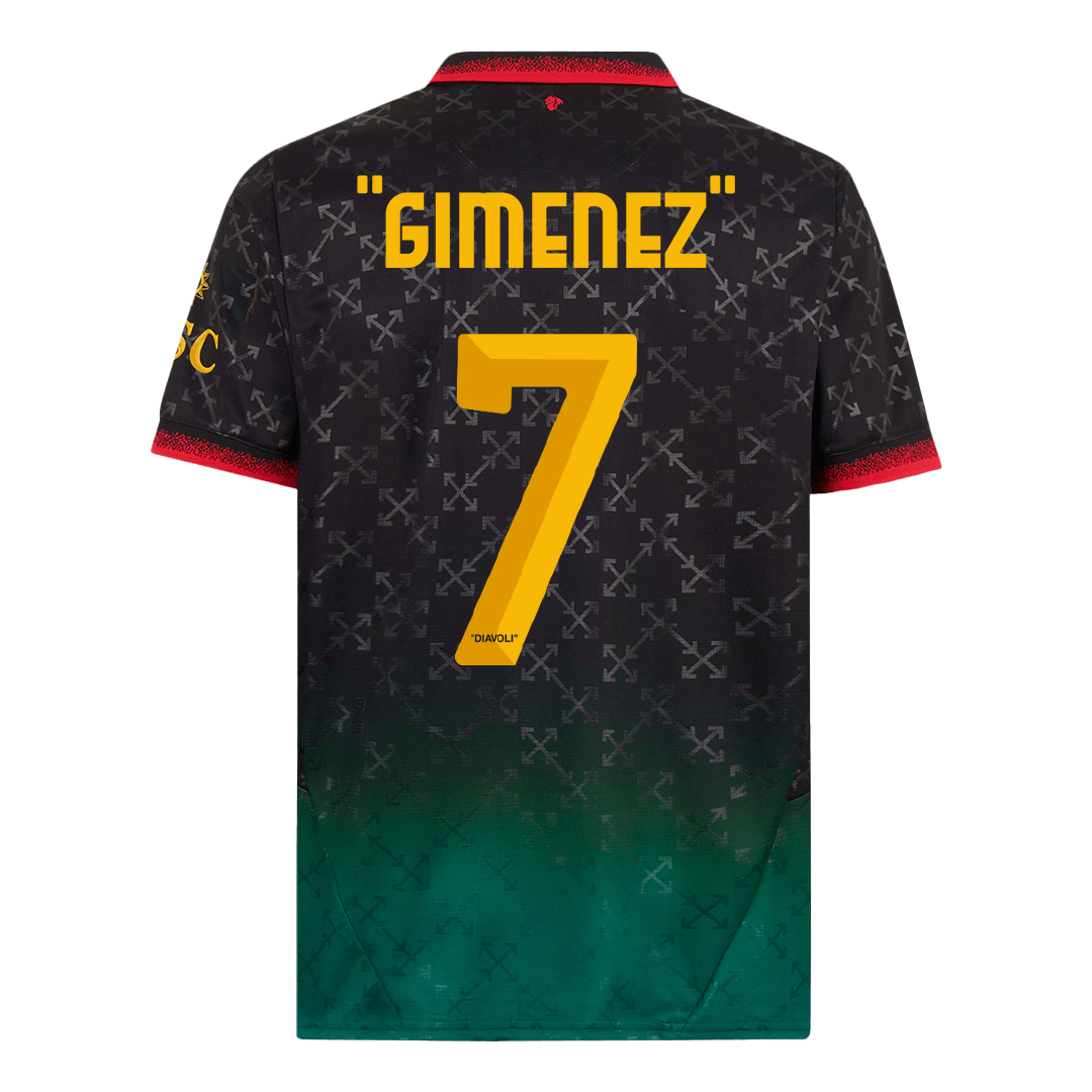 GIMENEZ' #7 Milan AC Fourth Maillot 2024/25