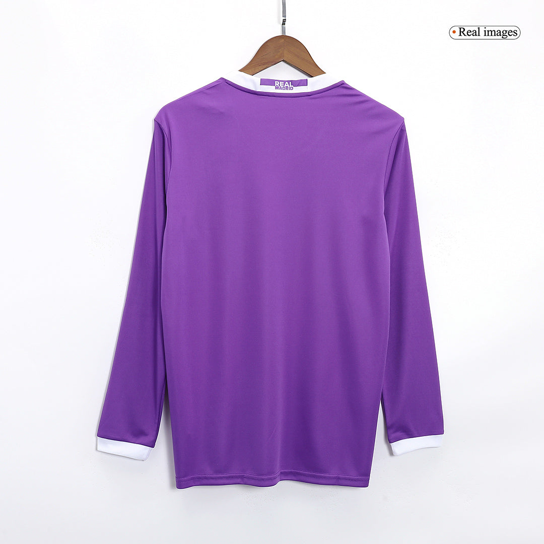 Retro Real Madrid Extérieur Maillot Manches Longues 2016/17