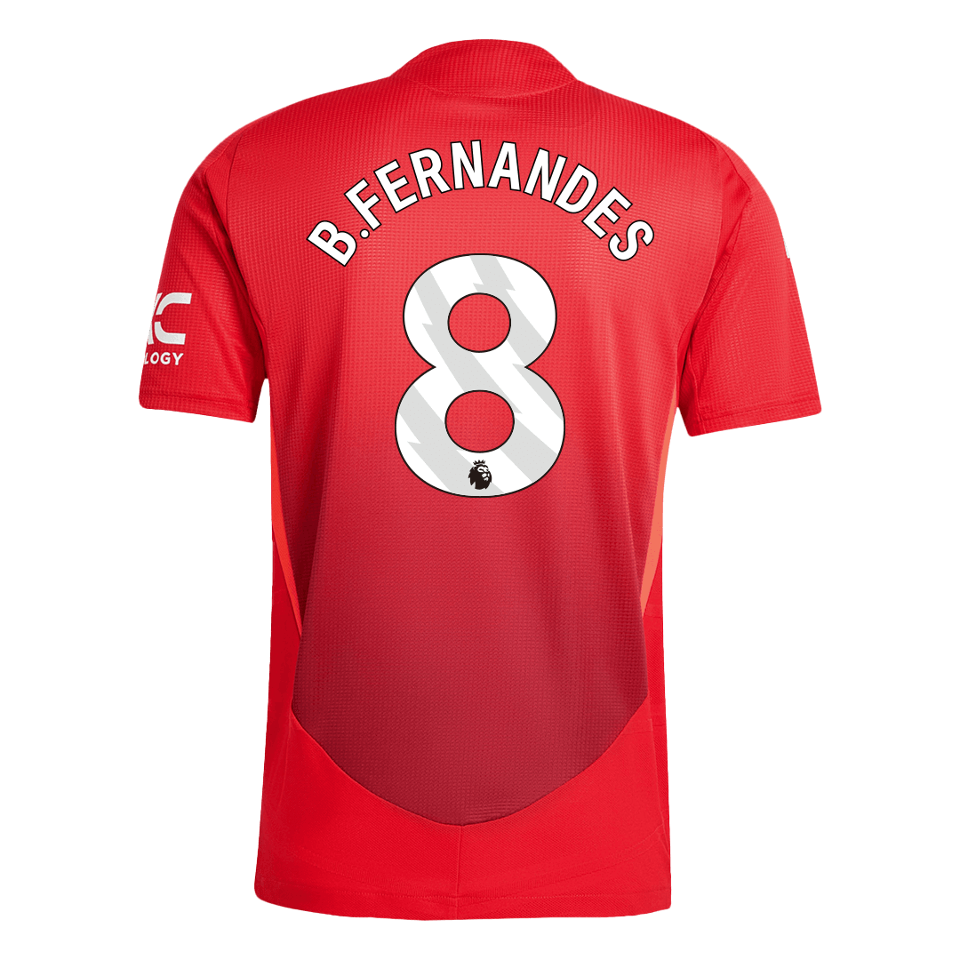 B.FERNANDES #8 Manchester United Home Shirt 2024/25 Authentic