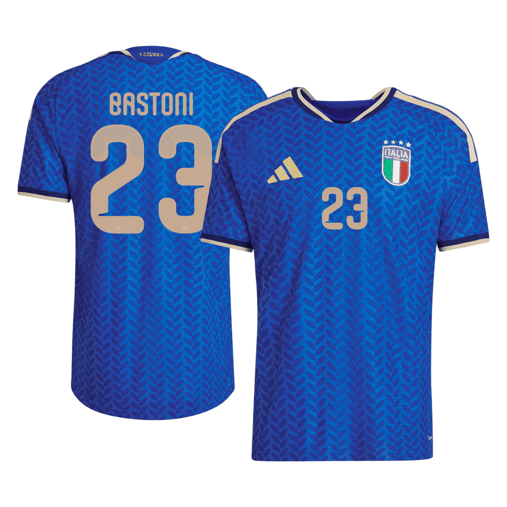 BASTONI #23 Italie Domicile Maillot Coupe du Monde 2026 Bleu Joueur