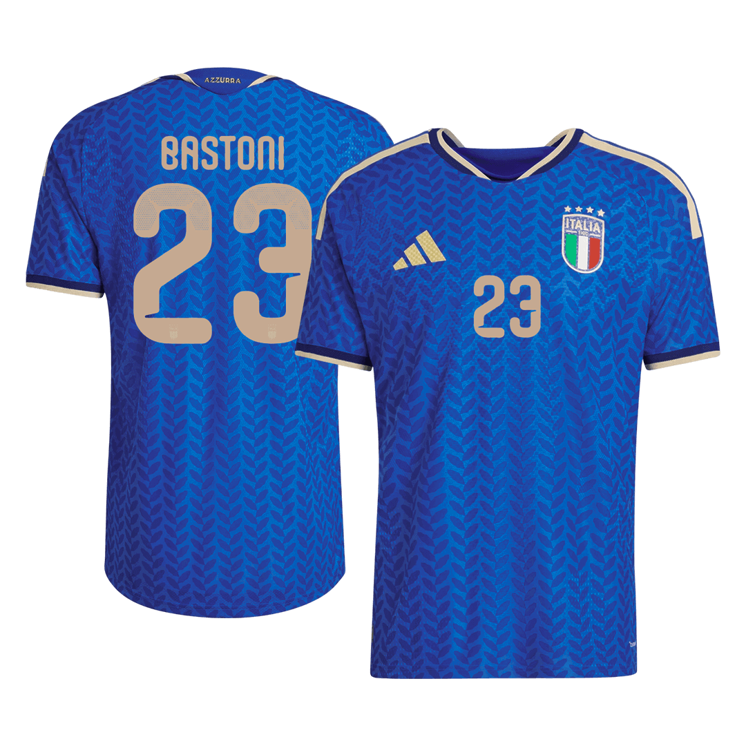BASTONI #23 Italie Domicile Maillot Coupe du Monde 2026 Bleu Joueur