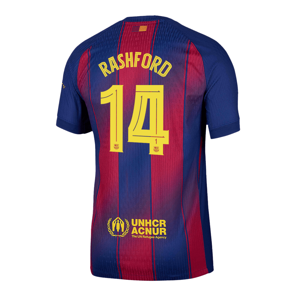 RASHFORD #14 Barcelone Domicile Maillot 2025/26 Authentique - UCL