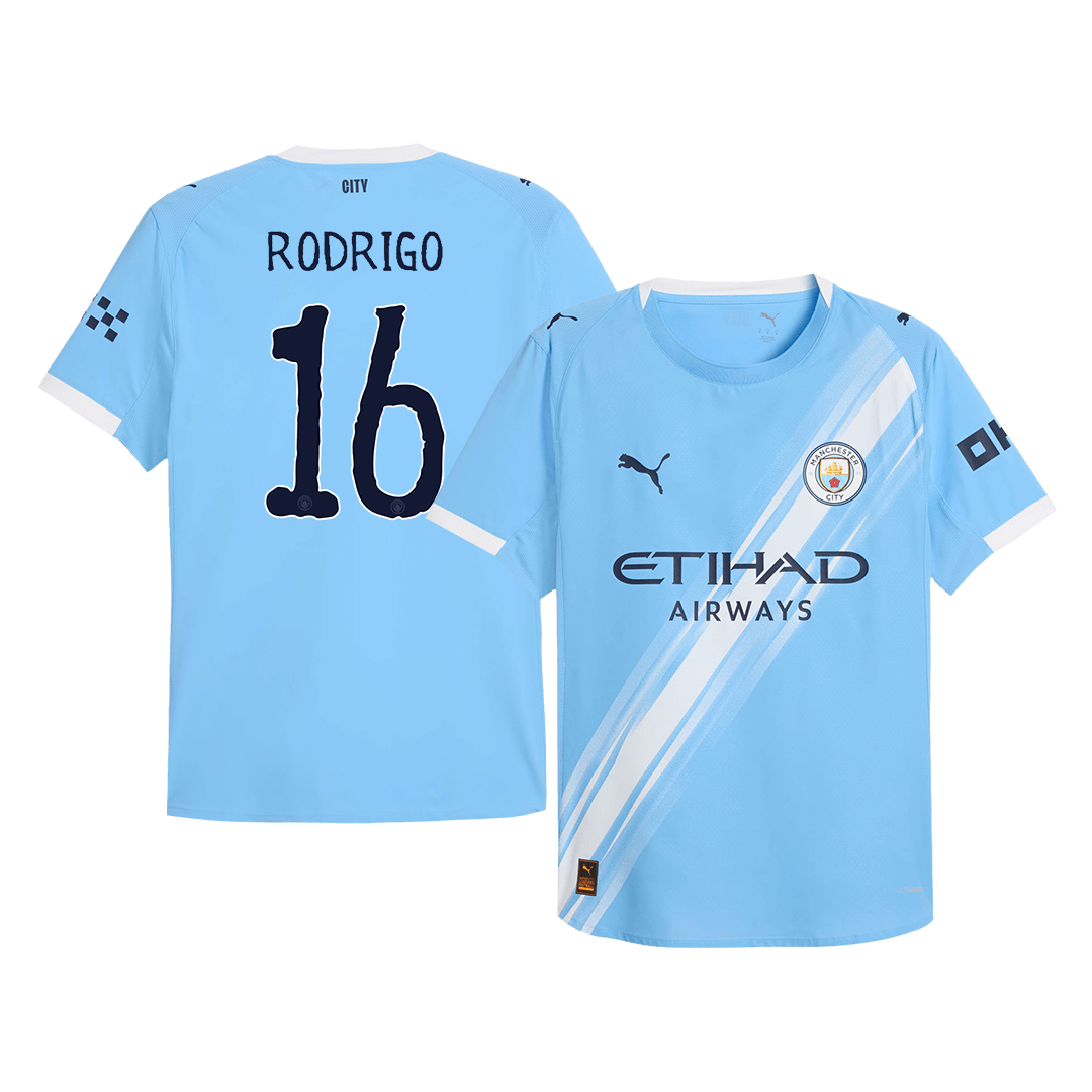 RODRIGO #16 Manchester City Domicile Maillot 2025/26 Authentique - Club World Cup