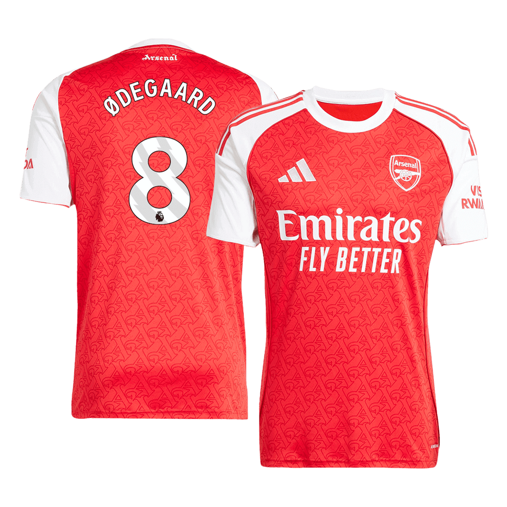 ØDEGAARD #8 Arsenal Domicile Maillot 2025/26