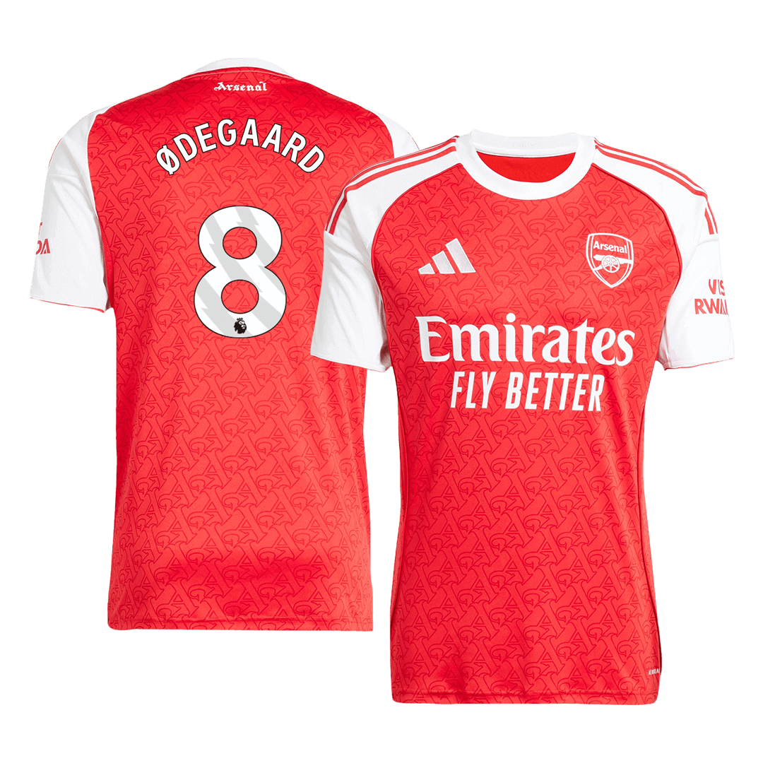 ØDEGAARD #8 Arsenal Domicile Maillot 2025/26
