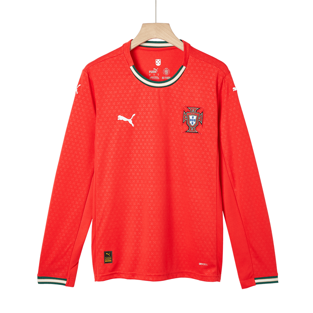 RONALDO #7 Portugal Domicile Maillot Manches Longues 2025