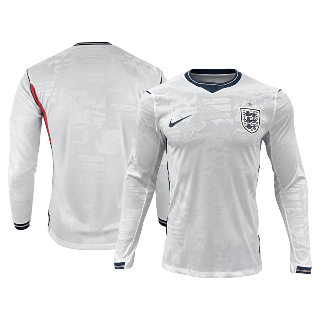 Angleterre Domicile Maillot Manches Longues - Coupe du Monde 2026 Blanc