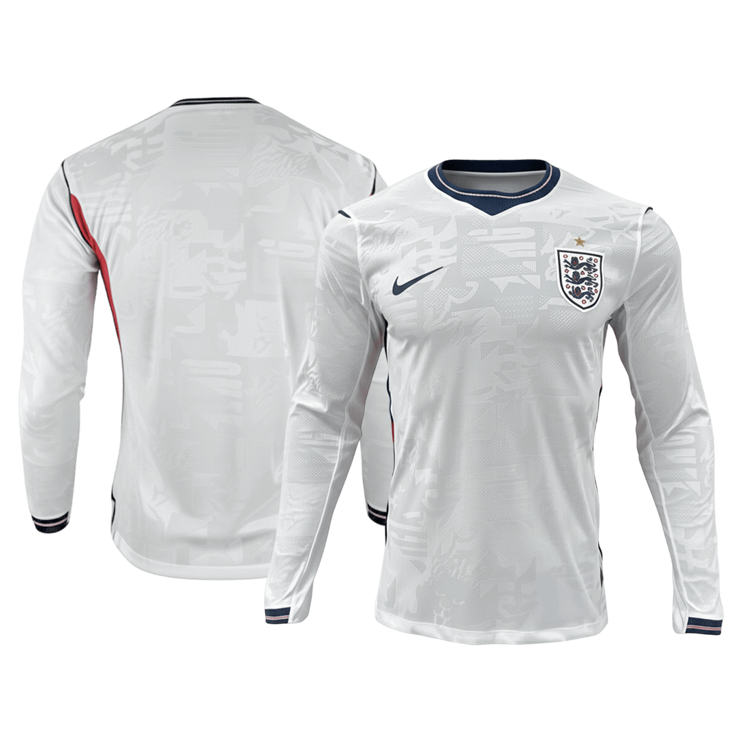 Angleterre Domicile Maillot Manches Longues - Coupe du Monde 2026 Blanc