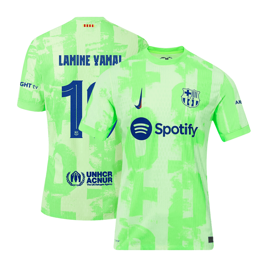 LAMINE YAMAL #19 Barcelone Third Maillot 2024/25 Authentique - UCL
