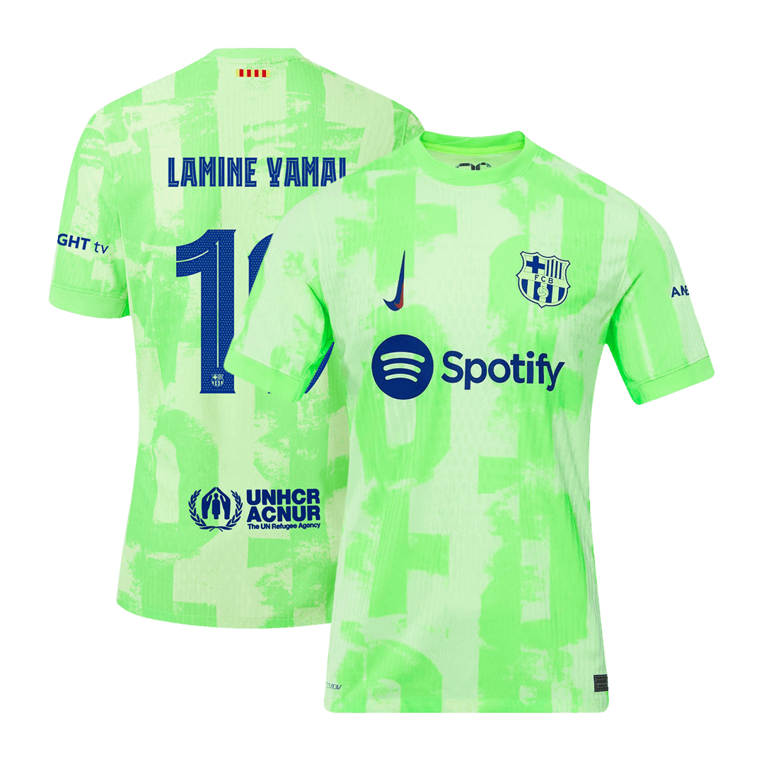 LAMINE YAMAL #19 Barcelone Third Maillot 2024/25 Authentique - UCL