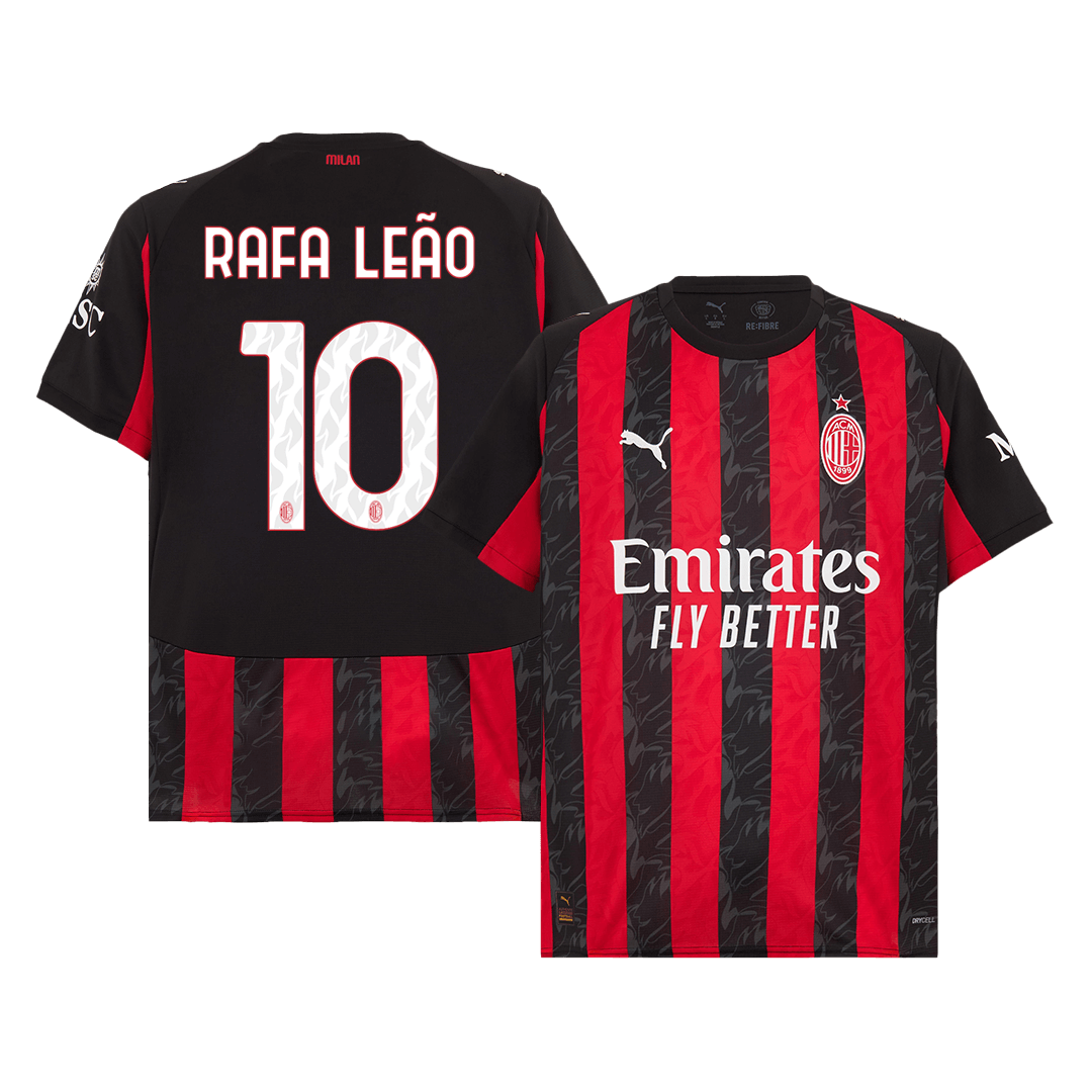 RAFA LEÃO #10 Milan AC Domicile Maillot 2025/26