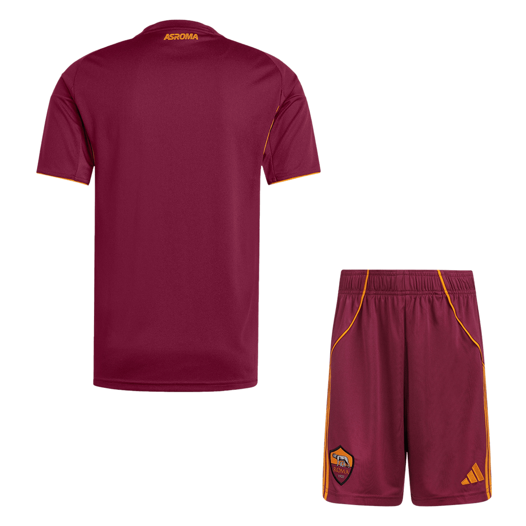 Roma Domicile Maillot Kit Adulte 2025/26 Rouge