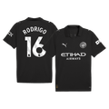 RODRIGO #16 Manchester City Extérieur Maillot 2025/26 Noir