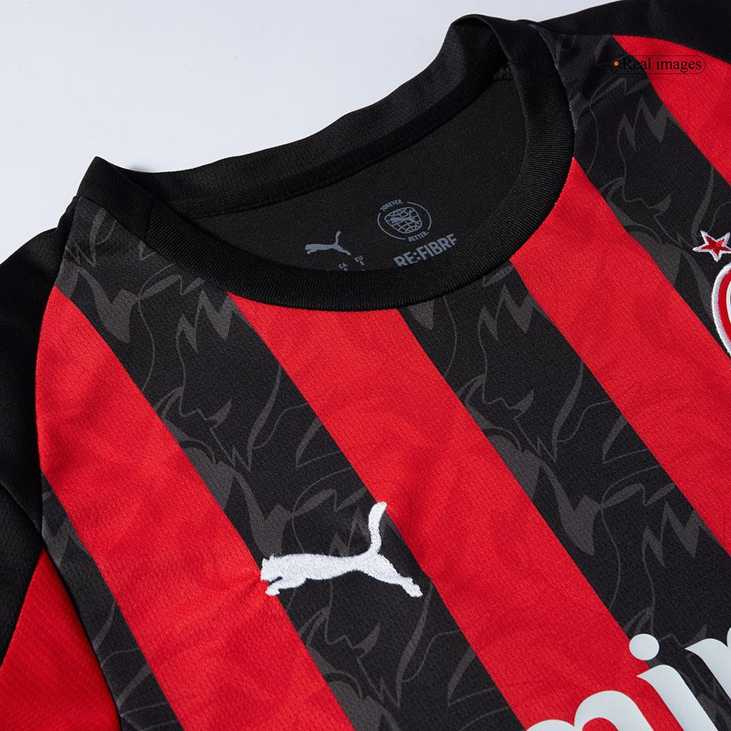 AC Milan Domicile Maillot Kit 2025/26 Red&Black
