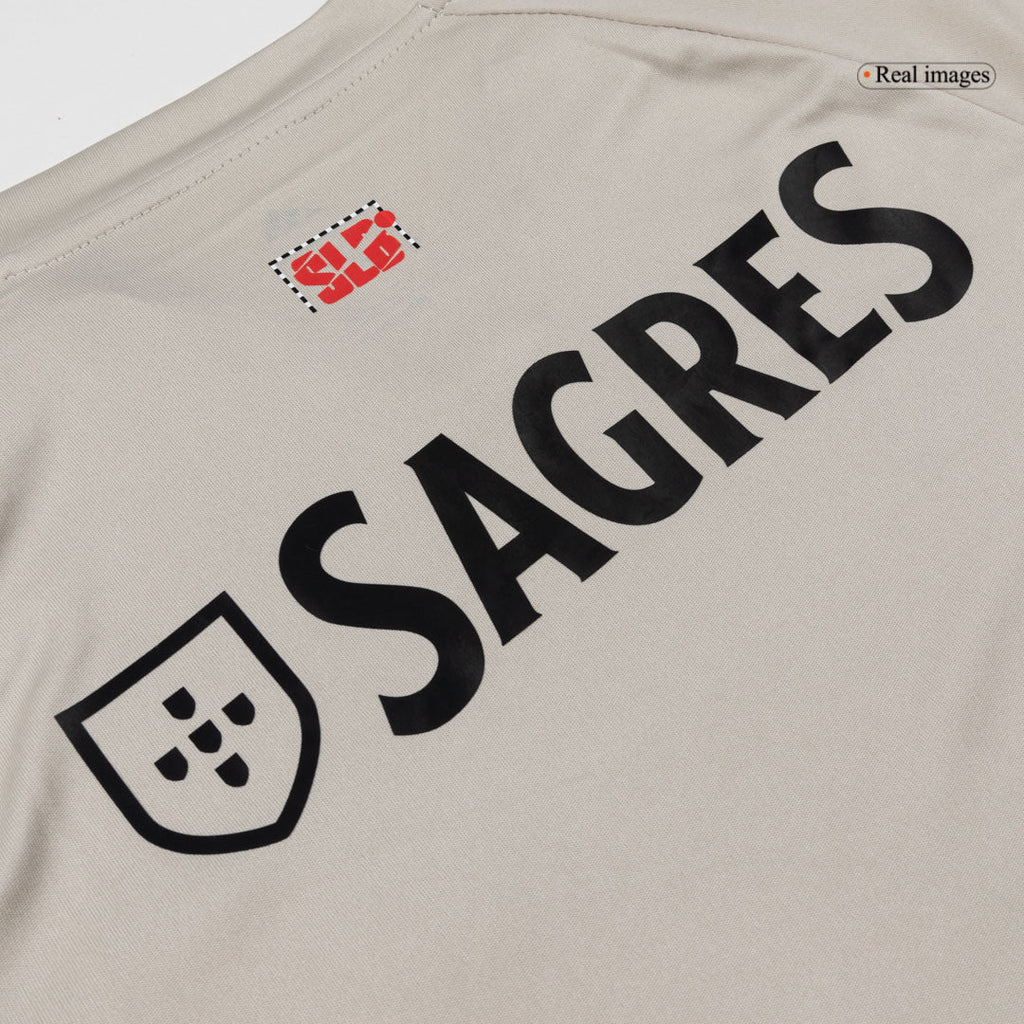 Lisbonne Extérieur Maillot Kit 2025/26 Junior Beige