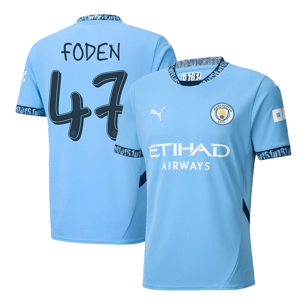 Maillot de Foot FODEN #47 Manchester City Domicile Maillot 2024/25 - UCL - Super
