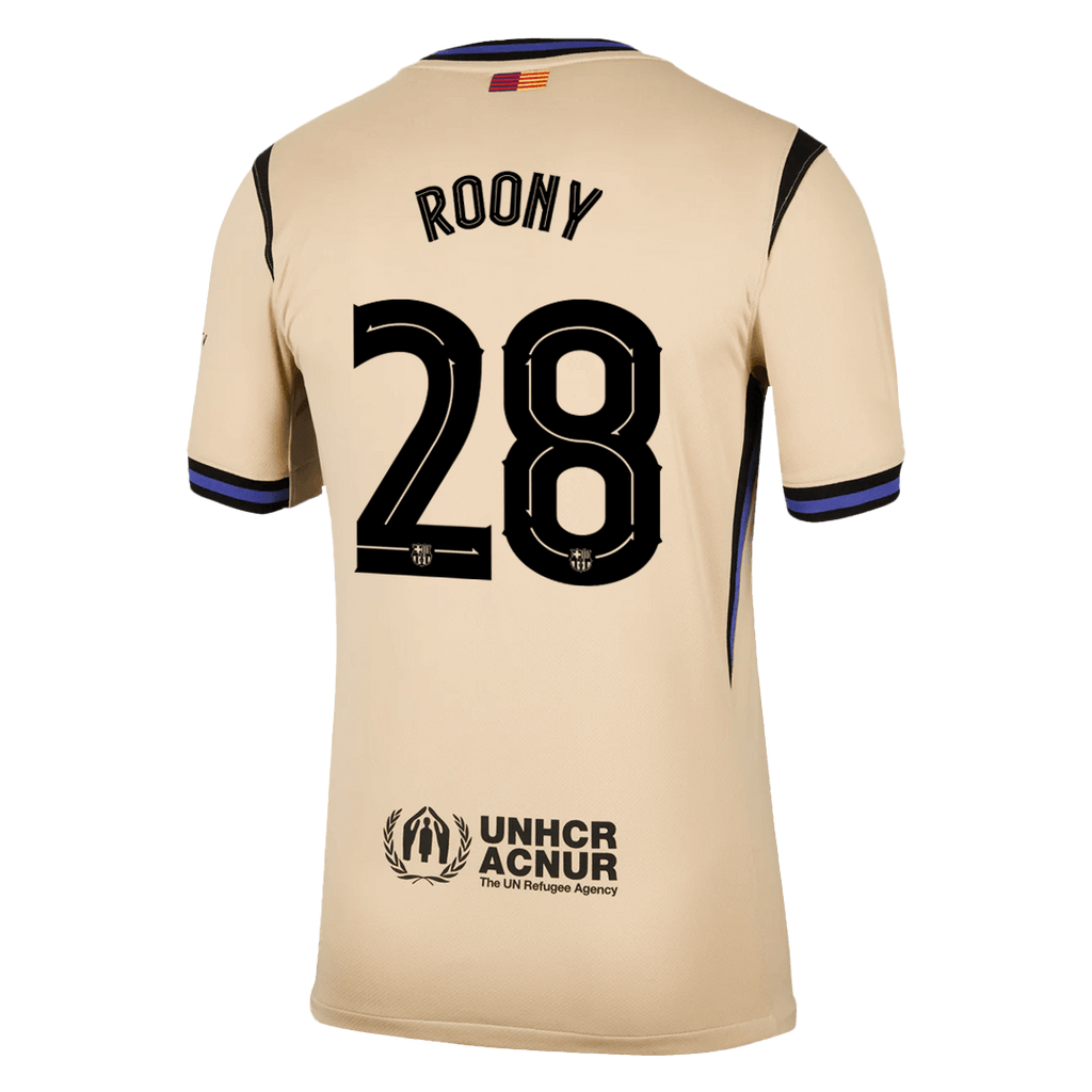 ROONY #28 Barcelone Extérieur Maillot 2025/26 Jaune