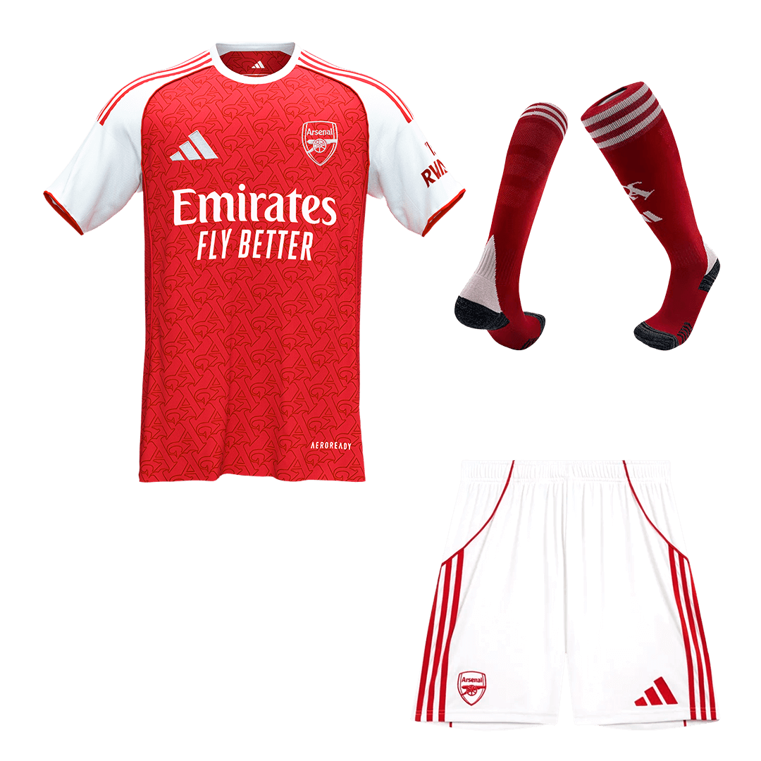 Arsenal Domicile Maillot Kit 2025/26 Rouge - Super