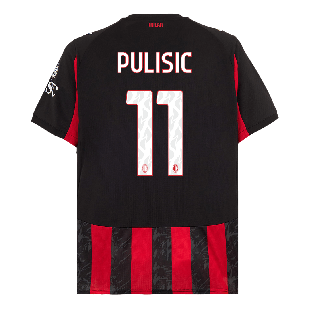 PULISIC #11 Milan AC Domicile Maillot 2025/26 Grande Taille