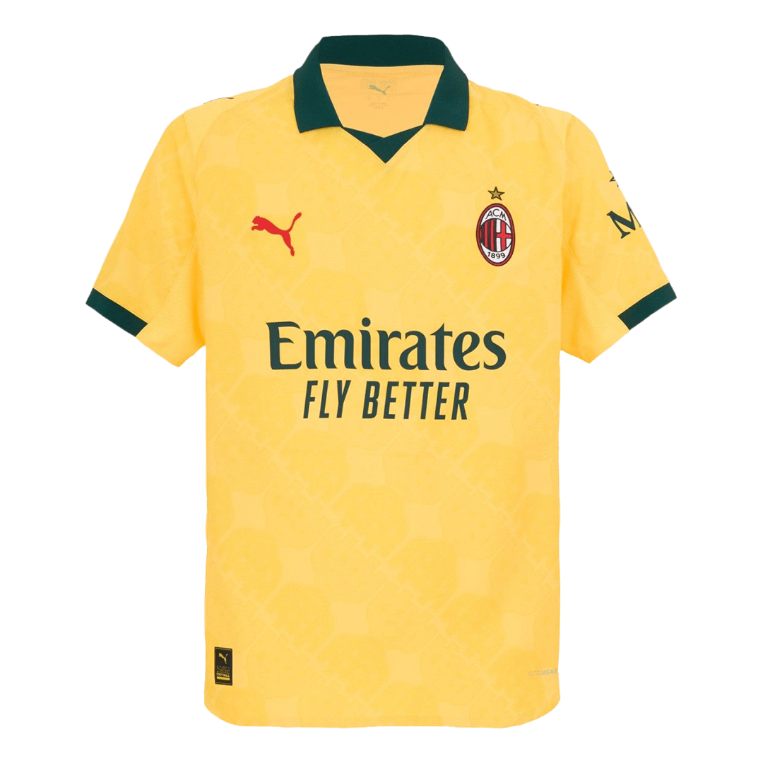 AC Milan Third Maillot 2025/26 Jaune Authentique
