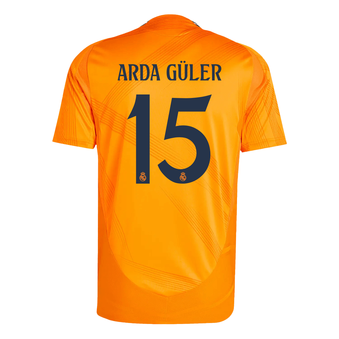 ARDA GÜLER #15 Real Madrid Extérieur Maillot 2024/25 Authentique