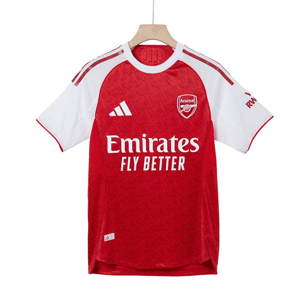 SALIBA #2 Arsenal Domicile Maillot 2025/26 Rouge Authentique
