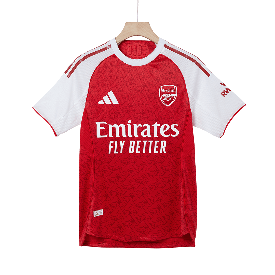 SALIBA #2 Arsenal Domicile Maillot 2025/26 Rouge Authentique