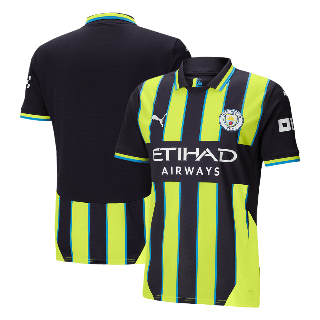 Manchester City Extérieur Maillot 2024/25 Grande Taille