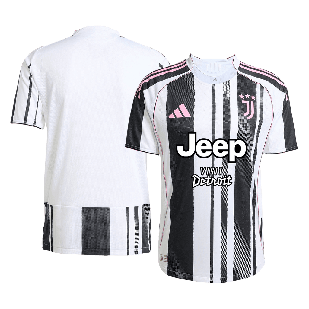 Juventus Domicile Maillot 2025/26 Authentique - Jeep x Visit Detroit Sponsor