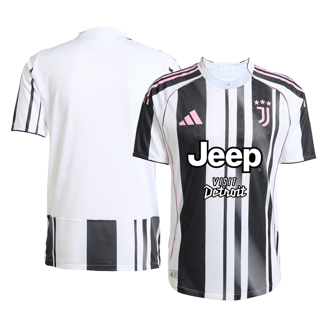 Juventus Domicile Maillot 2025/26 Authentique - Jeep x Visit Detroit Sponsor