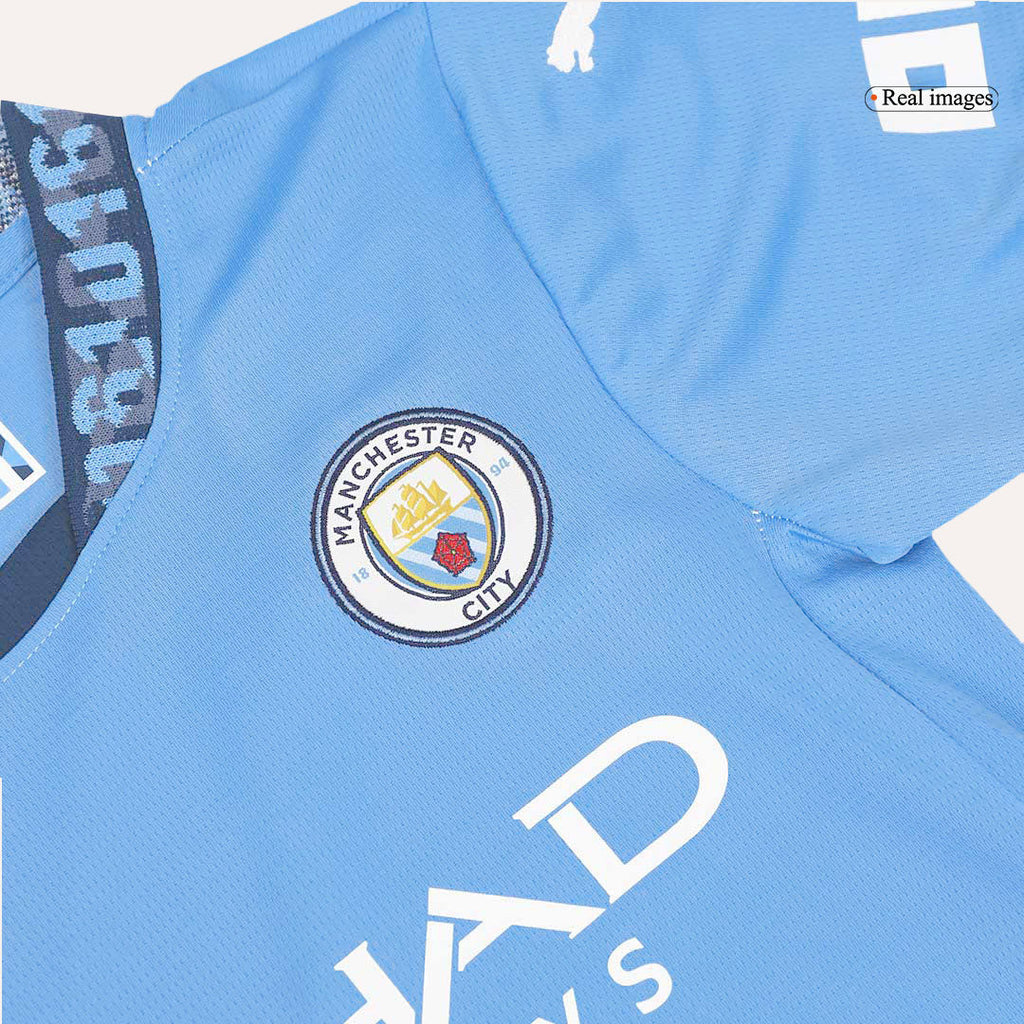 Manchester City Domicile Maillot Kit 2024/25 Enfant