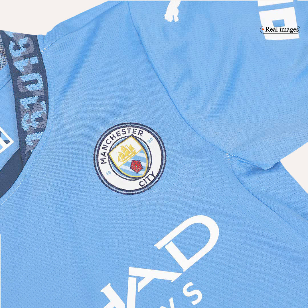 Manchester City Domicile Maillot Kit 2024/25 Junior