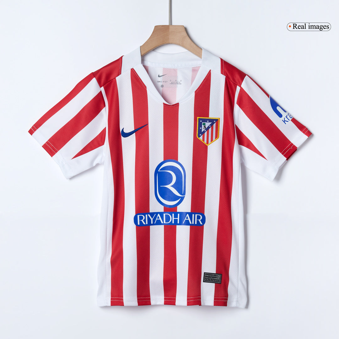 Atlético Domicile Maillot Kit 2025/26 Enfant Red&White