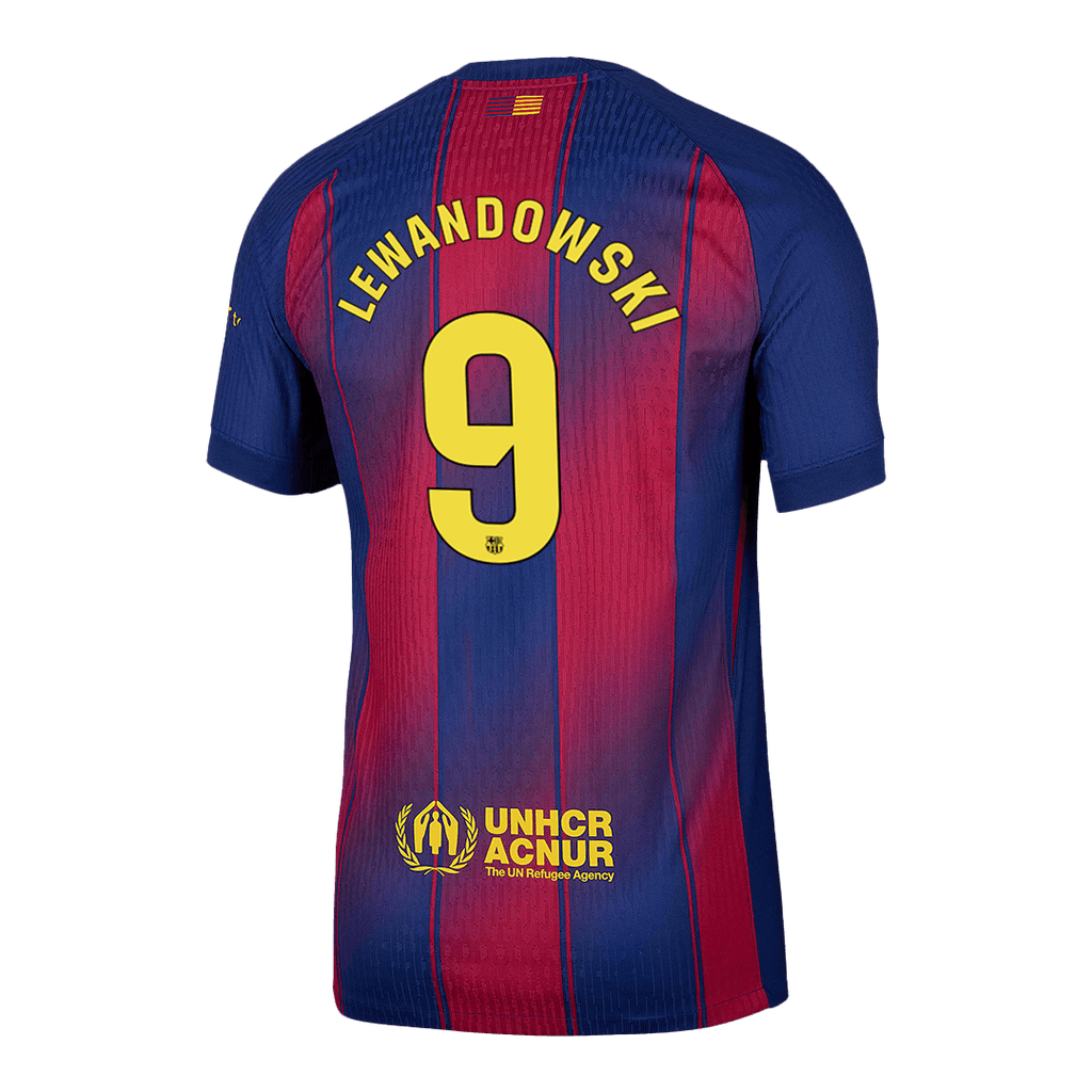 LEWANDOWSKI #9 Barcelone Domicile Maillot 2025/26 Authentique