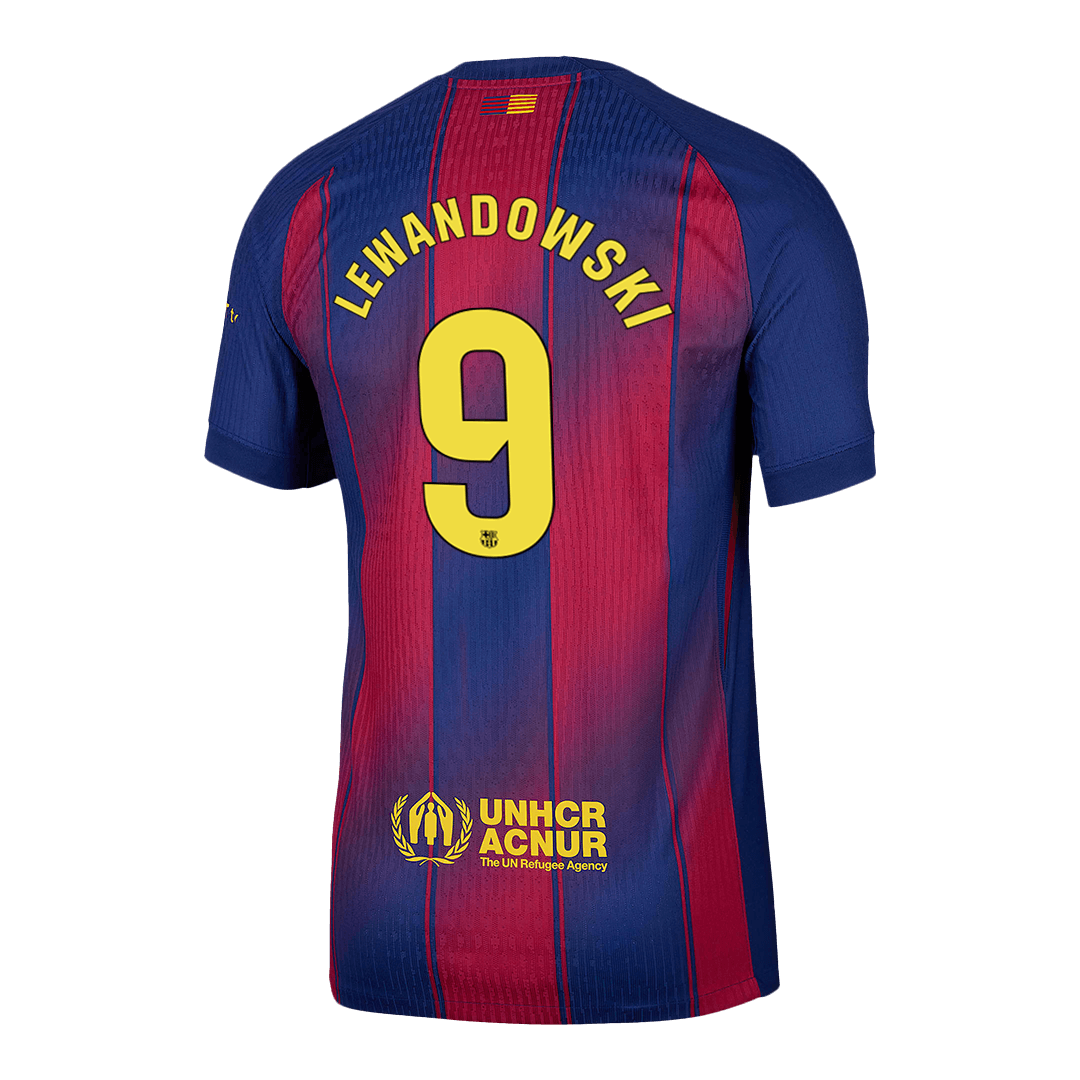 LEWANDOWSKI #9 Barcelone Domicile Maillot 2025/26 Authentique