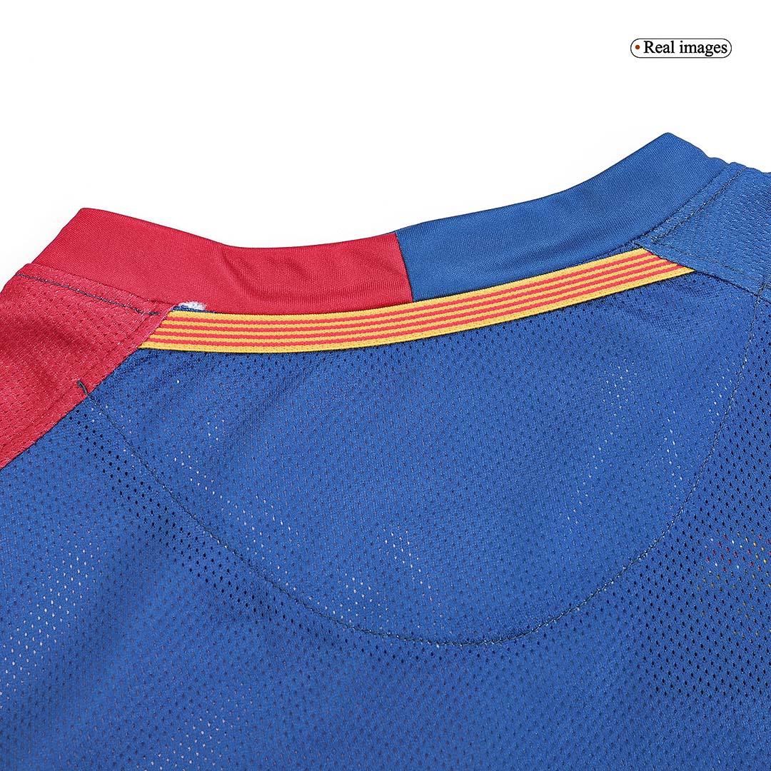 Retro Barcelone Domicile Maillot Manches Longues 2008/09 - UCL Final