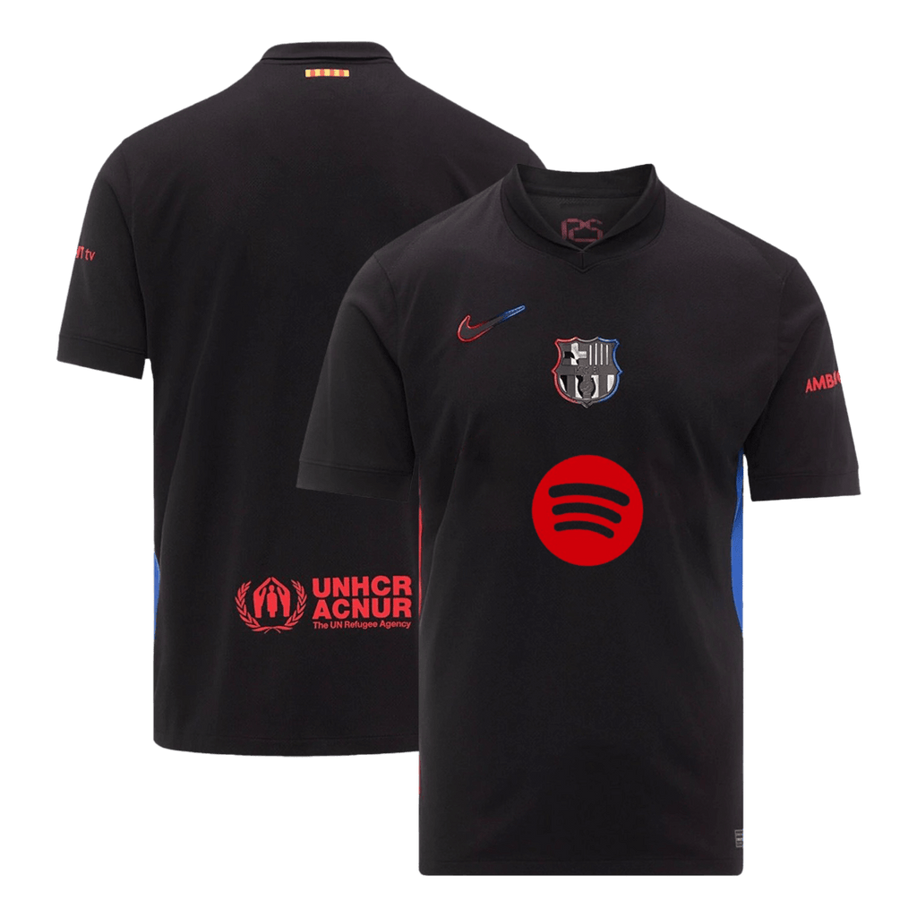 Barcelone Extérieur Maillot 2024/25 - Spotify Logo Without Text Grande Taille