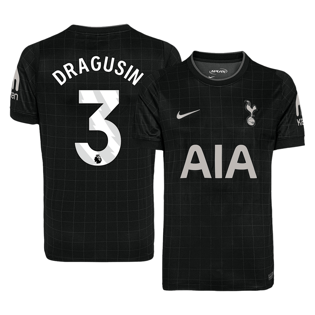 DRAGUSIN #3 Tottenham Hotspur Extérieur Maillot 2025/26 Noir