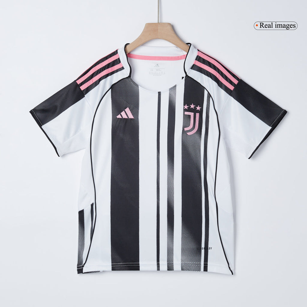 Juventus Domicile Maillot Kit 2025/26 Enfant Black&White