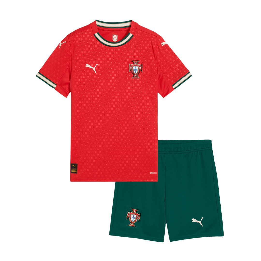 Portugal Domicile Maillot Kit 2025 Junior