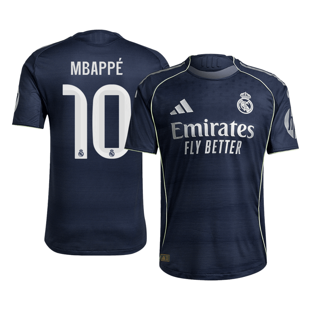 MBAPPÉ #10 Real Madrid Extérieur Maillot 2025/26 Authentique