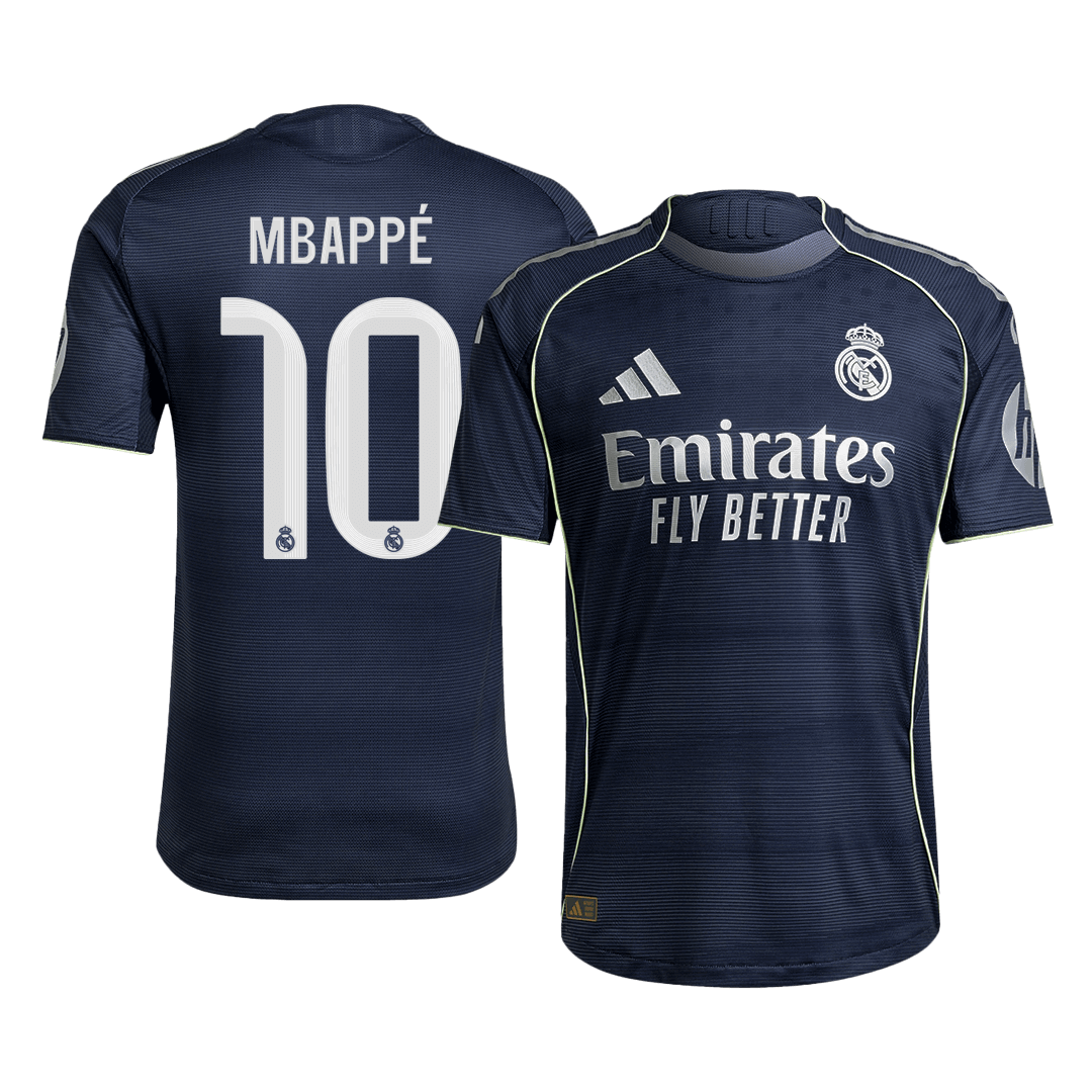 MBAPPÉ #10 Real Madrid Extérieur Maillot 2025/26 Authentique